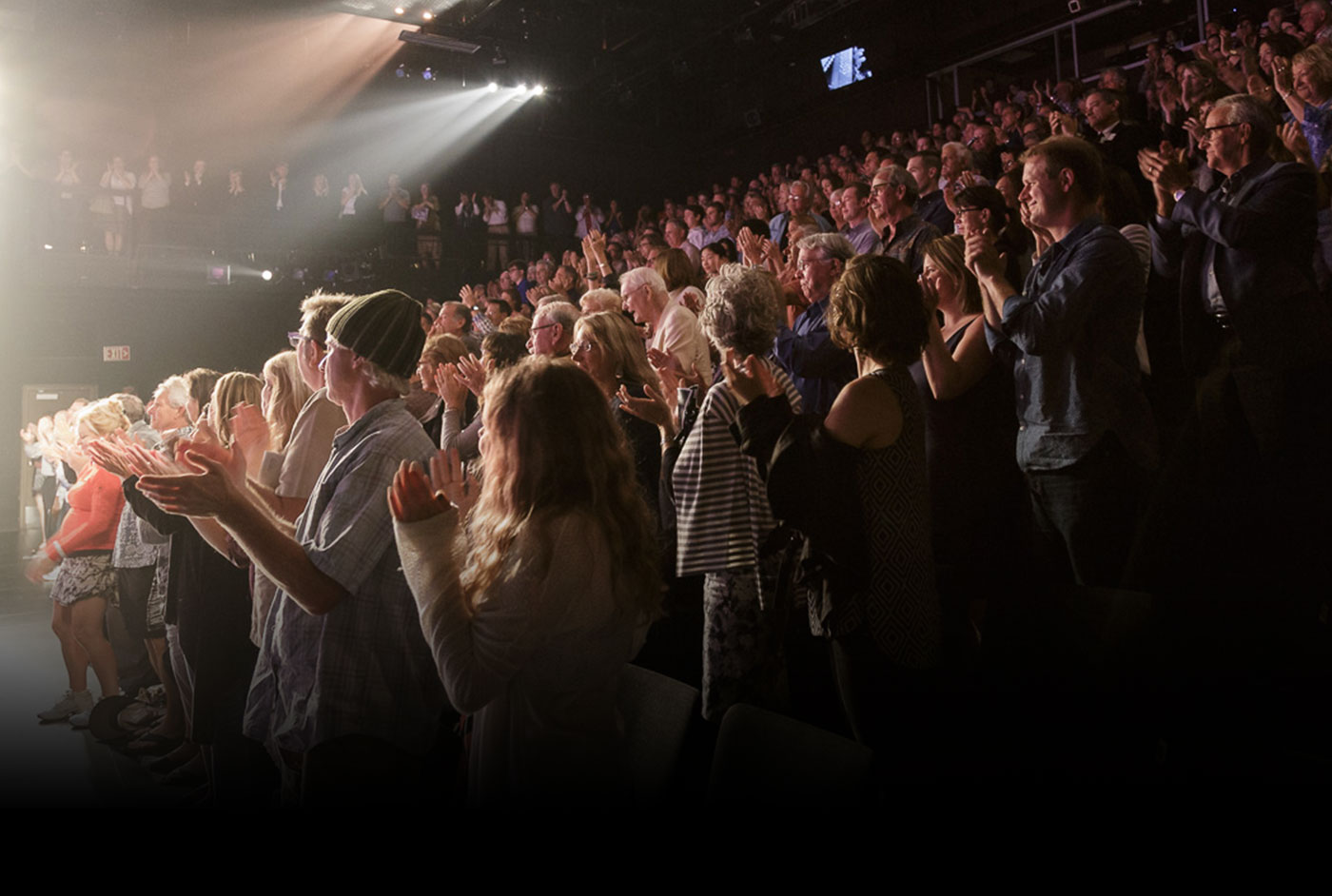 Audience applauding