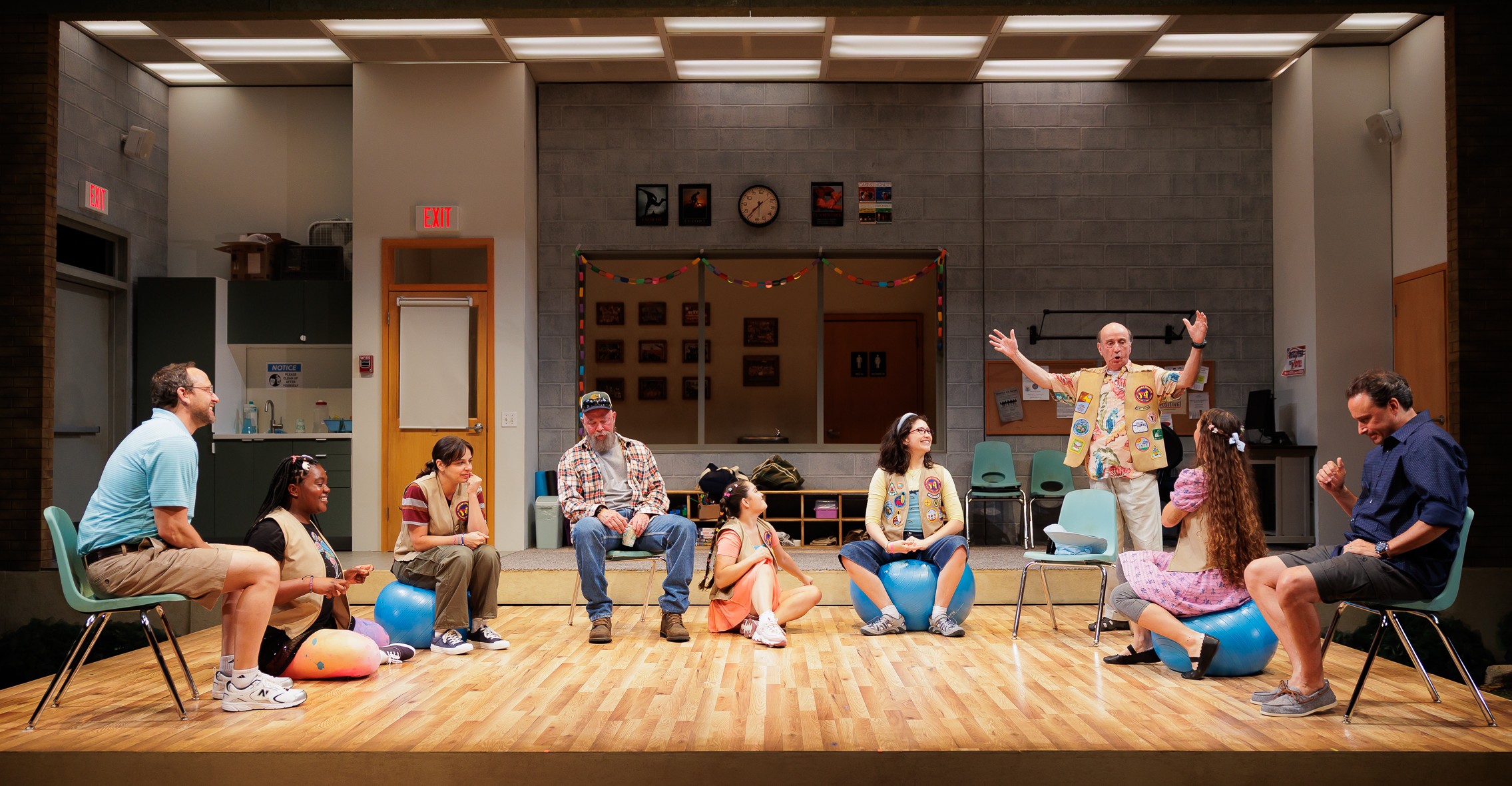 The cast of La Jolla Playhouse’s world-premiere production of Indian Princesses; photo by Rich Soublet II.