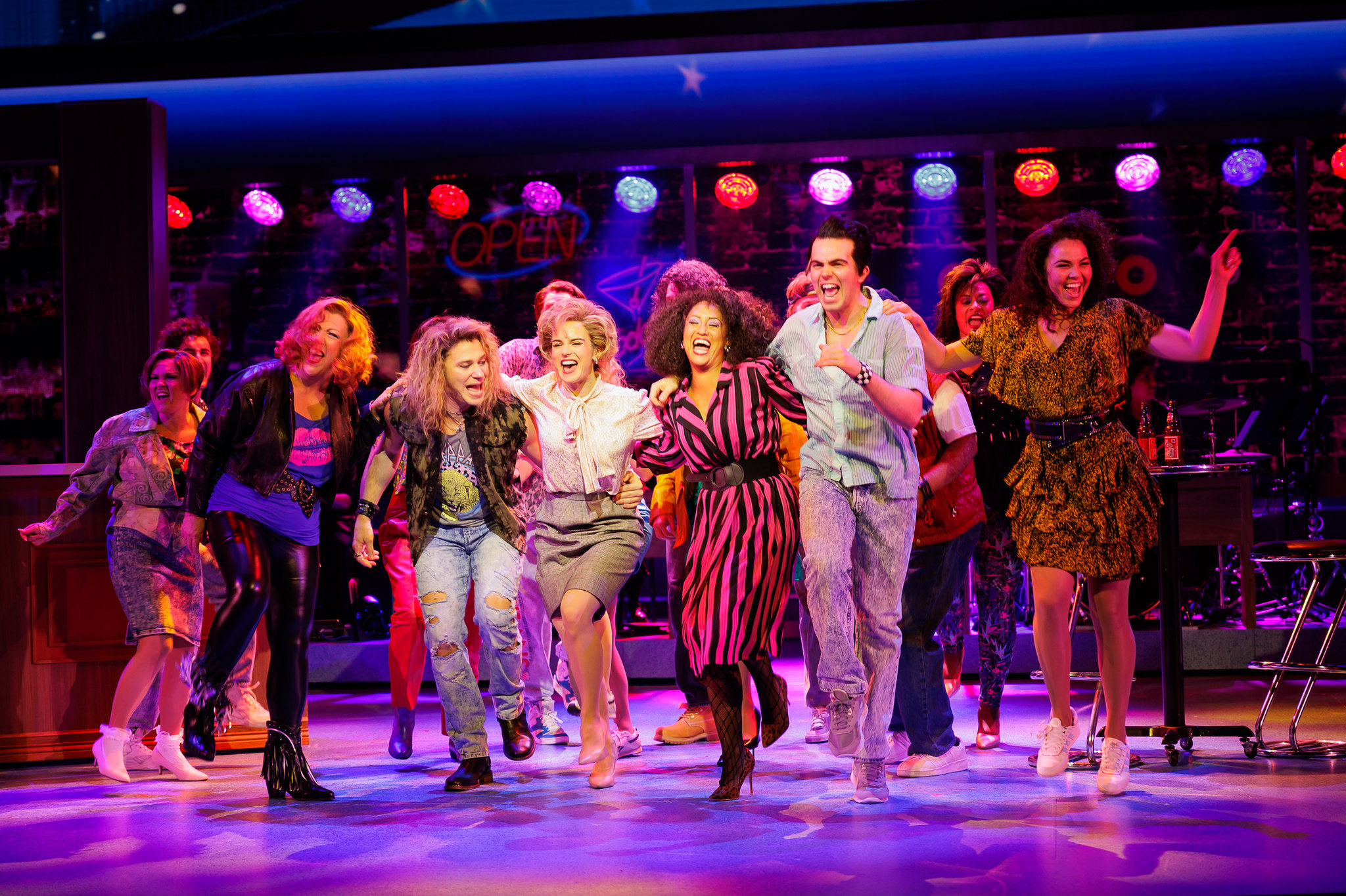 The cast of WORKING GIRL at La Jolla Playhouse. Photo by Rich Soublet II.